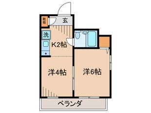 用賀ケロポリアルの物件間取画像